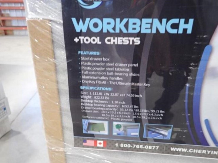 unused-steelman-10-ft-garage-cabinet-work-bench-image-5