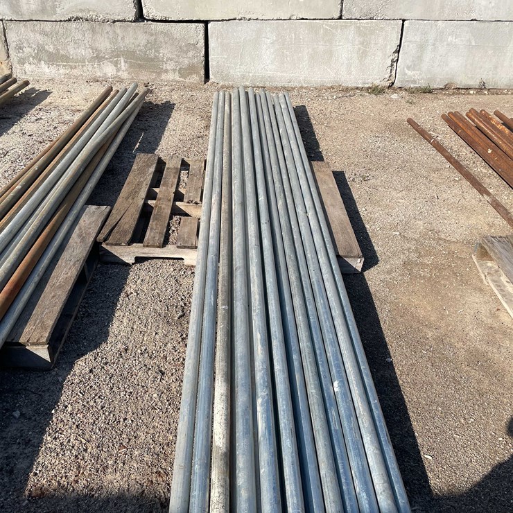 #1947 • (16) Scaffold Tubes with End Fittings