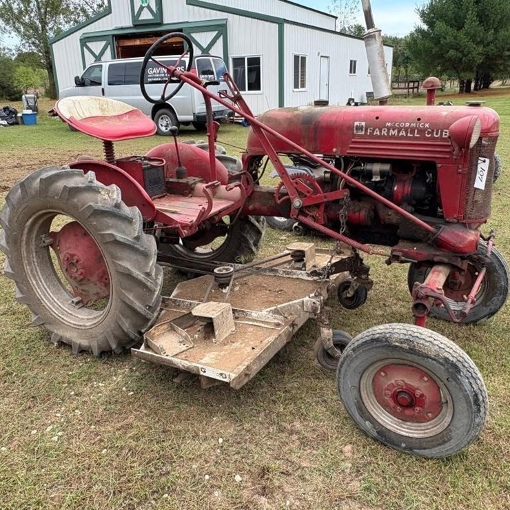 McCormick Farmall Cub Tractor with Belly Mower