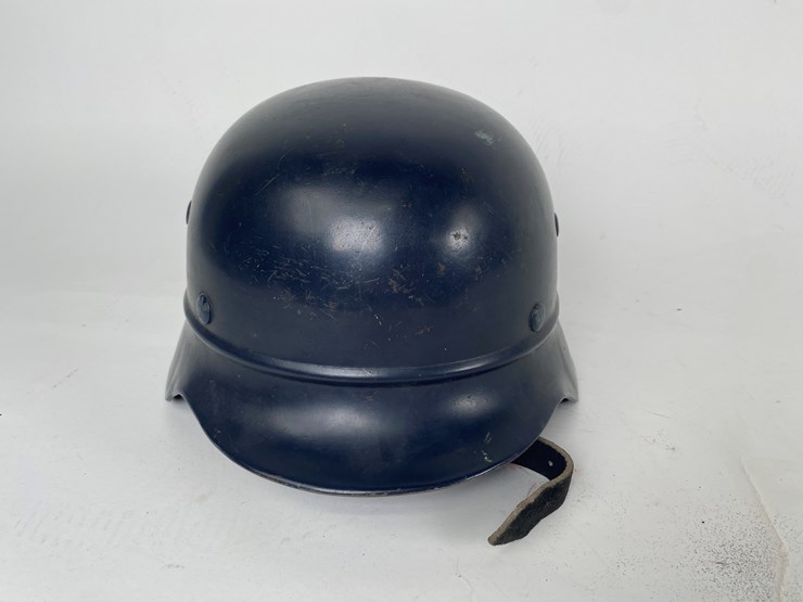 #55-•-#4355-•-wwii-german-m40-beaded-police-helmet-image-1