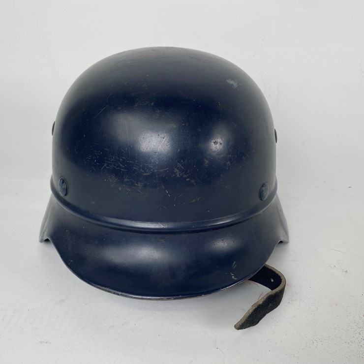 #55 • #4355 • WWII German M40 Beaded Police Helmet