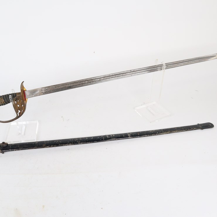 #56 • #4340 • WWI German Officer's Sword with Z Crest Maker
