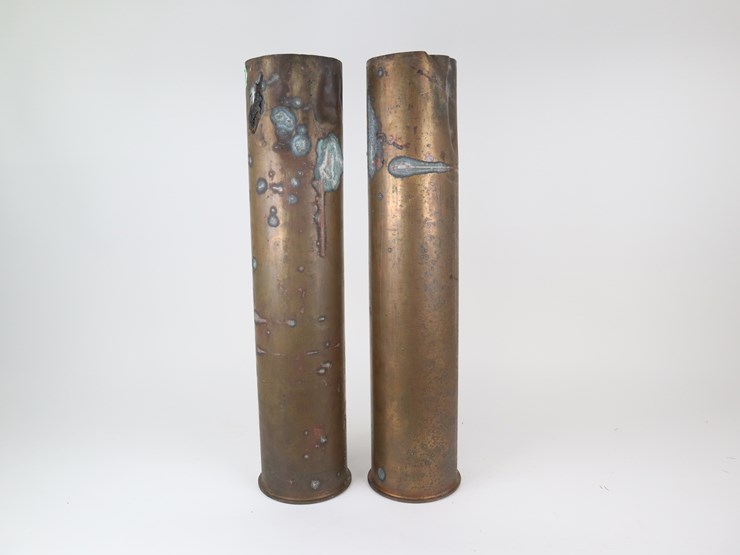 #25-•-#4240-•-(2)-1945-naval-5-inch-mark-v-shell-casings.-dimensions:-26.5"-h-x-6"-diameter-image-1