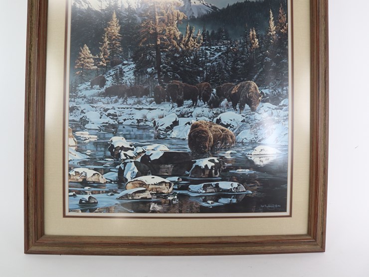 #105-•-#4238-•-framed-"morning-thunder"-by-rod-frederick-limited-edition-signed-print-image-3