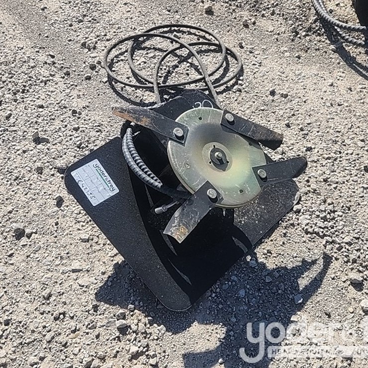 Unused 2025 Miva Hedge Cutter, c/w Hoses, 1'' Diameter Pin to suit Mini Excavator