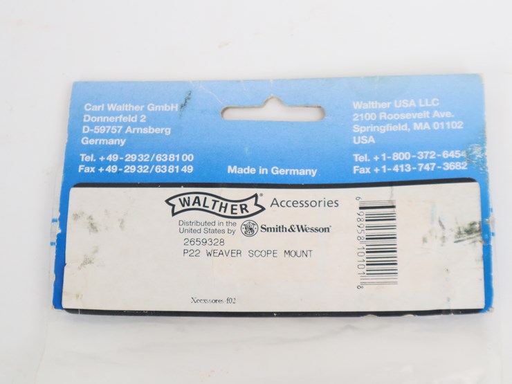 #53-•-#4058-•-walther-smith-&-wesson-p22-bridge-optic-mount-with-weaver-base-image-5