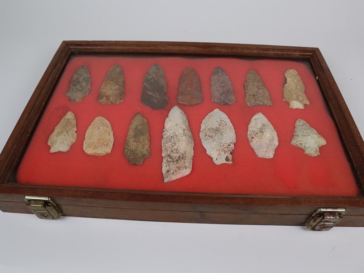 #64-•-#4170-•-(14)-framed-native-american-artifacts-image-1