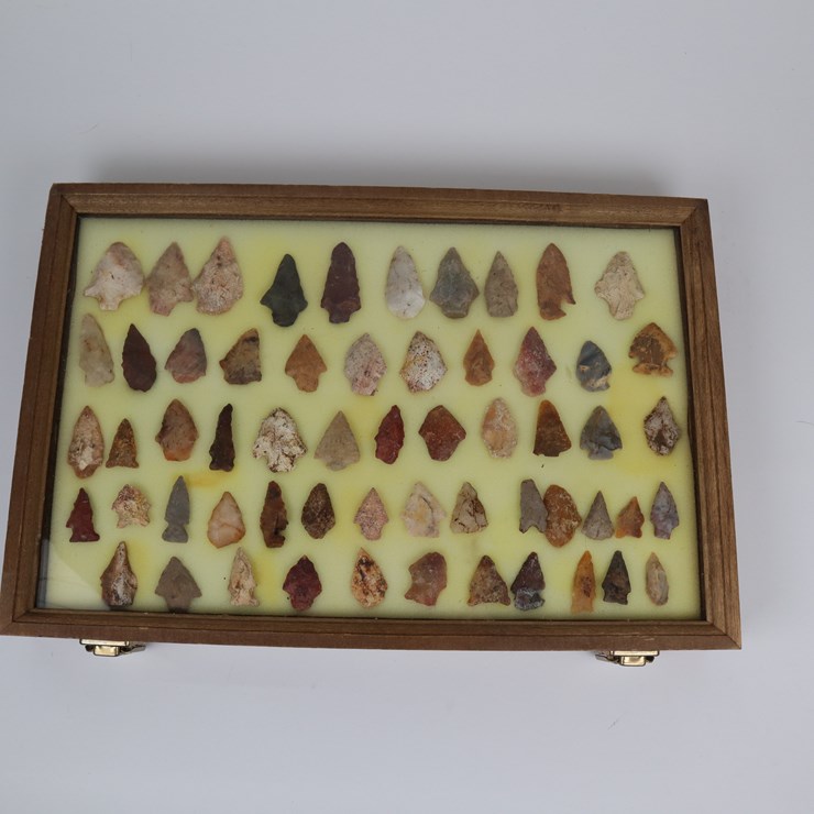 #23 • #4165 • (59) Framed Native American Artifacts