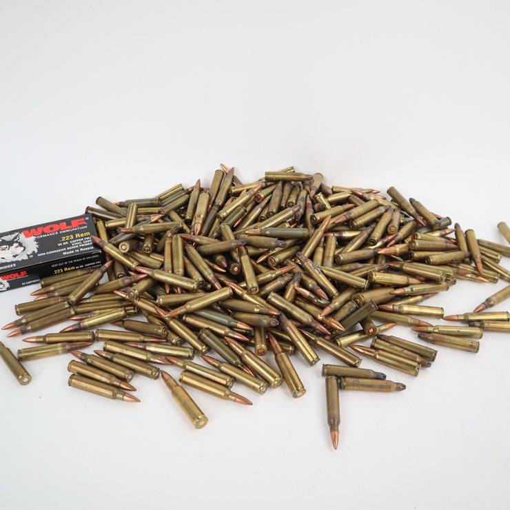 #86 • #4071 • (Approx 200rds+) 223/5.56 Ammunition FMJ Green Tips and Some Blanks