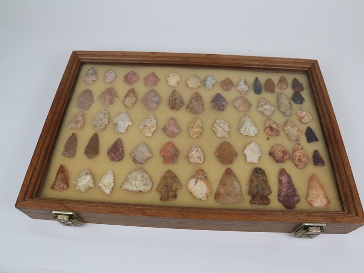 #68-•-#4174-•-(56)-framed-native-american-artifacts-image-1