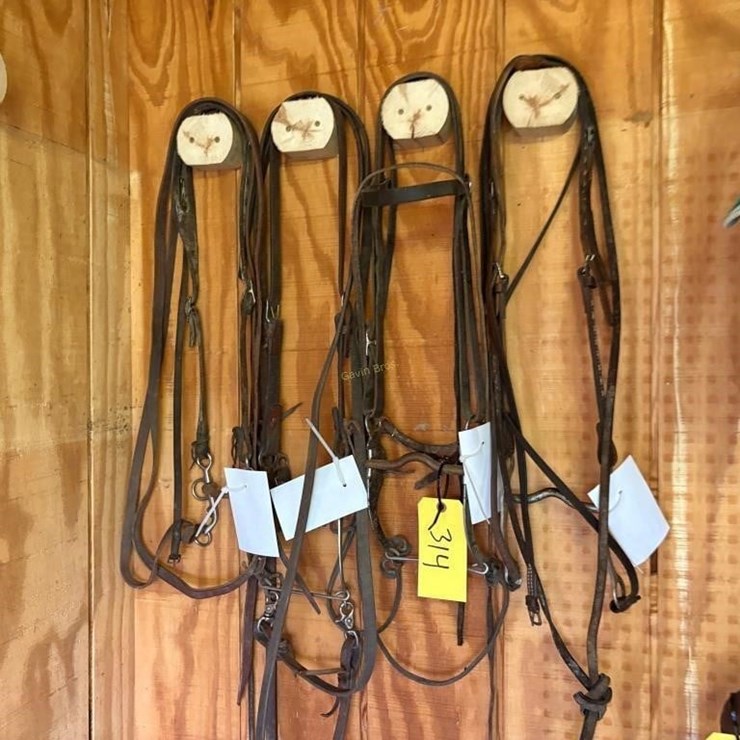 (4) Western Style Bridles