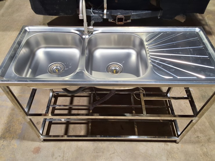 #500-•-2-basin-stainless-steel-sink-with-faucet-image-1