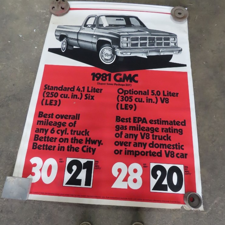 1981 GMC Truck Dealership Posters NIB