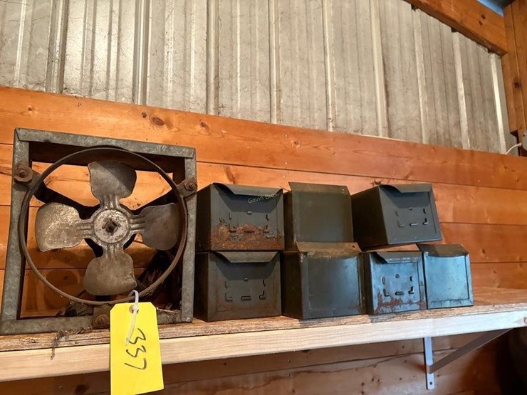 fan-&-assorted-military-storage-boxes-image-1