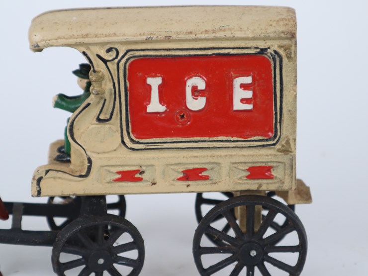 #39-•-#4203-•-vintage-cast-iron-horse-drawn-ice-wagon-image-2