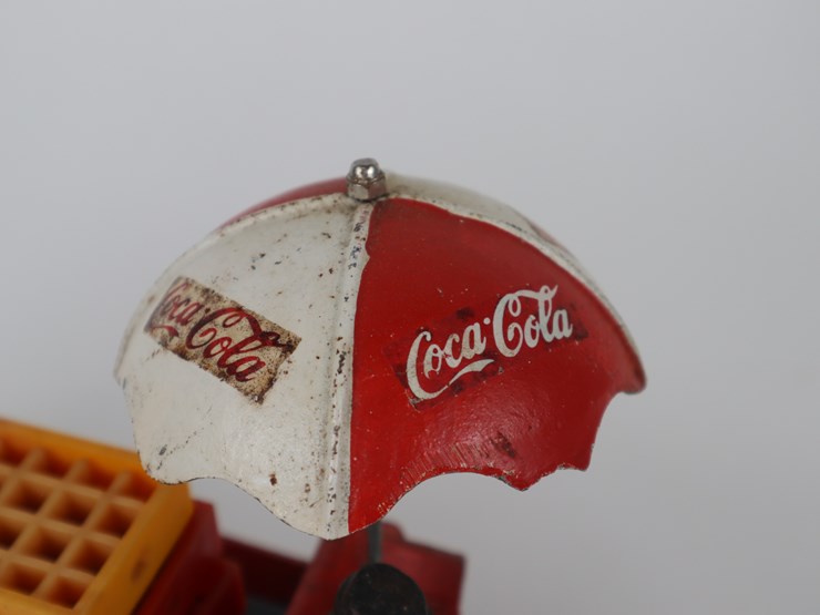 #103-•-#4202-•-vintage-coca-cola-14-bottles-horse-drawn-wagon-die-cast-collectible-image-6