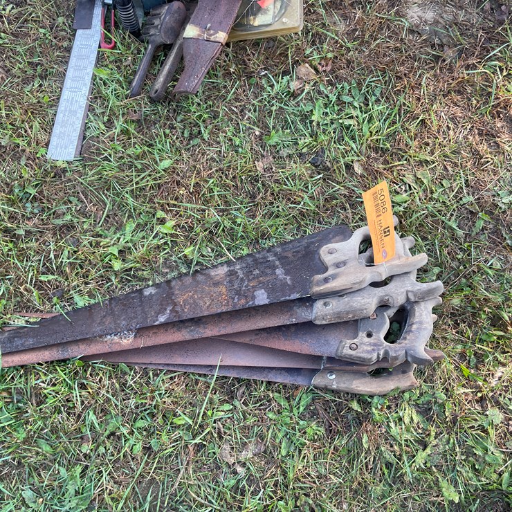 #5086 • (5) Hand Saws