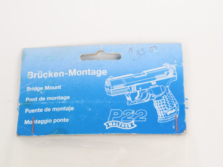#53-•-#4058-•-walther-smith-&-wesson-p22-bridge-optic-mount-with-weaver-base-image-2