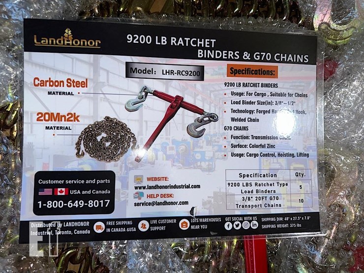 landhonor-9200#-ratchet-binders-&-g70-chains-image-2