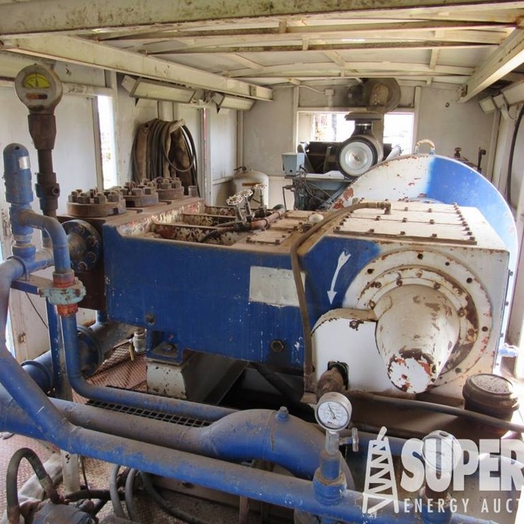 (1-16) NATIONAL JWS-400 Triplex Mud Pump, S/N-1055