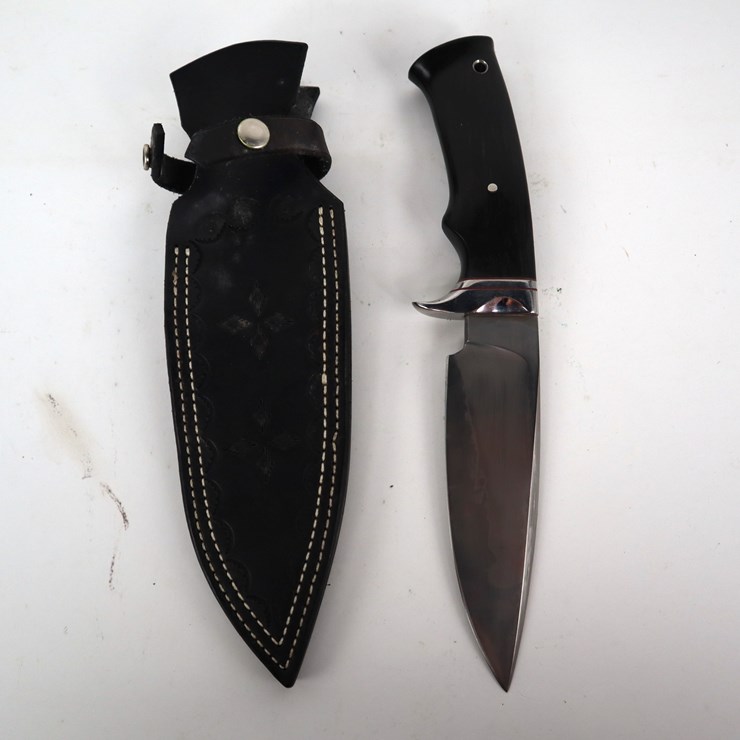 #35 • #4248 • Custom Fixed Blade Hunting and Field Knife with Sheath