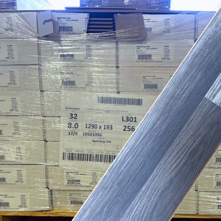 #614 • Approx. 673.28 SQ FT | AGED GREY OAK Color Flooring