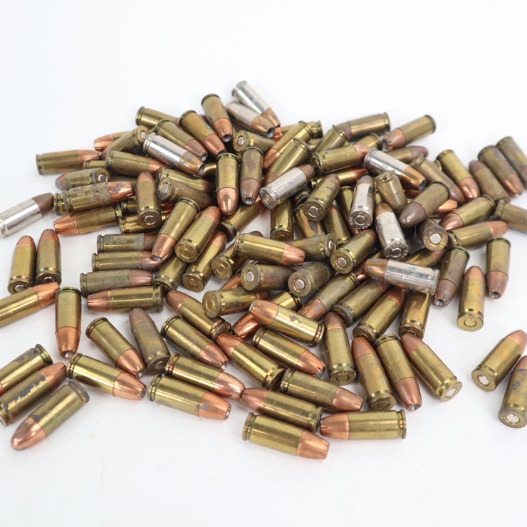 #50 • #4070 • (Approx 140rds) Loose 9mm Ammunition Jacketed Hollowpoint and FMJ