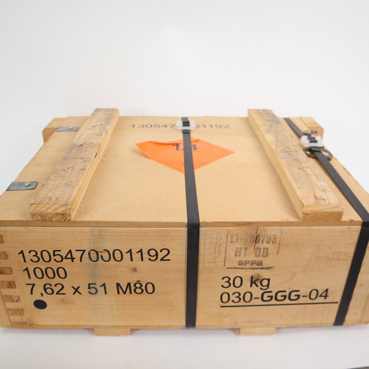 #90 • #4096 • (1000rds) Sealed Crate Lithuanian 7.62x51 (308) M80 FMJ Ammunition