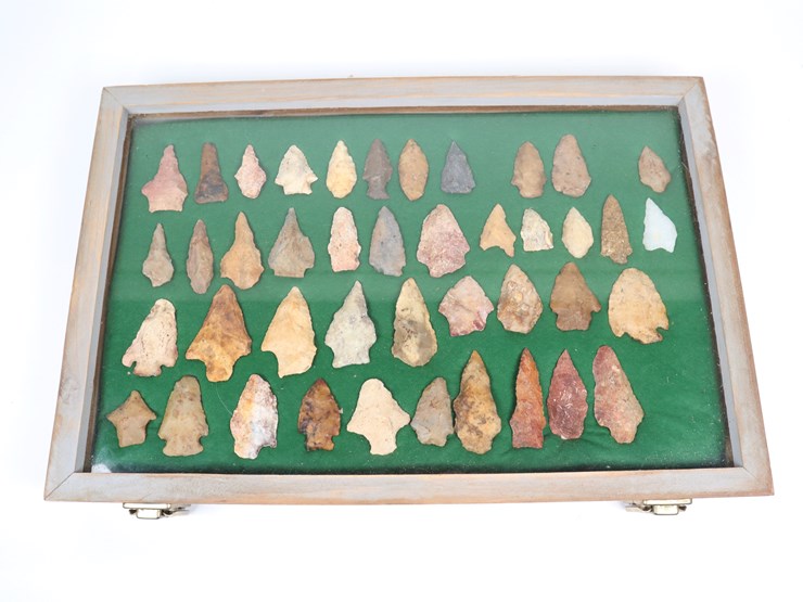 #21-•-#4161-•-(42)-framed-native-american-artifacts-image-1
