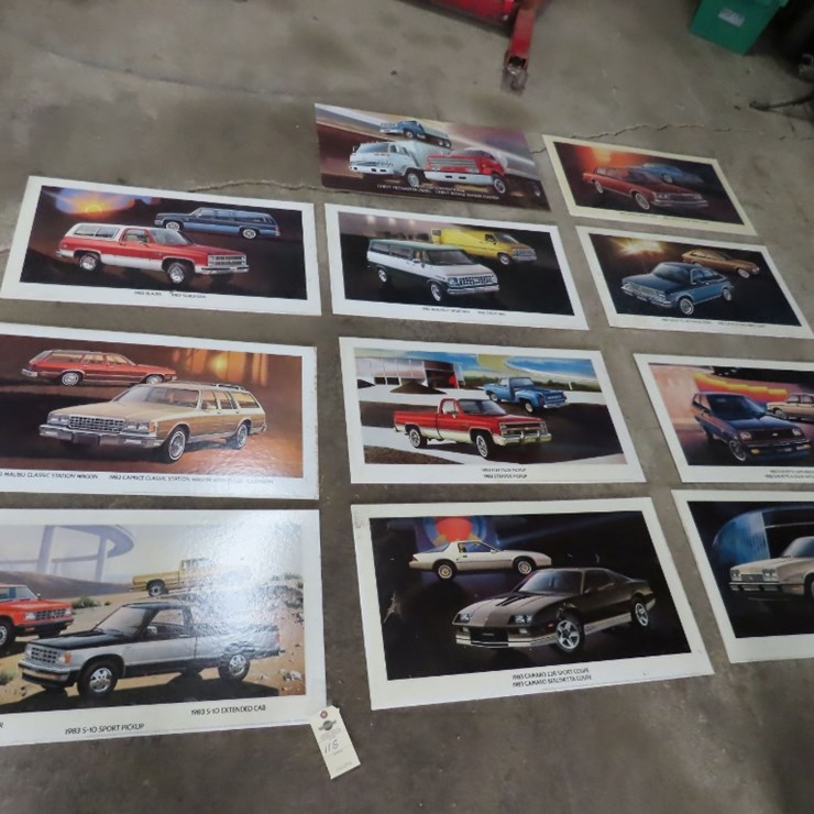 1980-1985 Chevrolet Dealer Poster Display