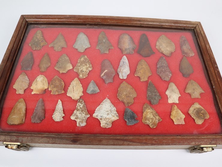 #63-•-#4169-•-(35)-framed-native-american-artifacts-image-1