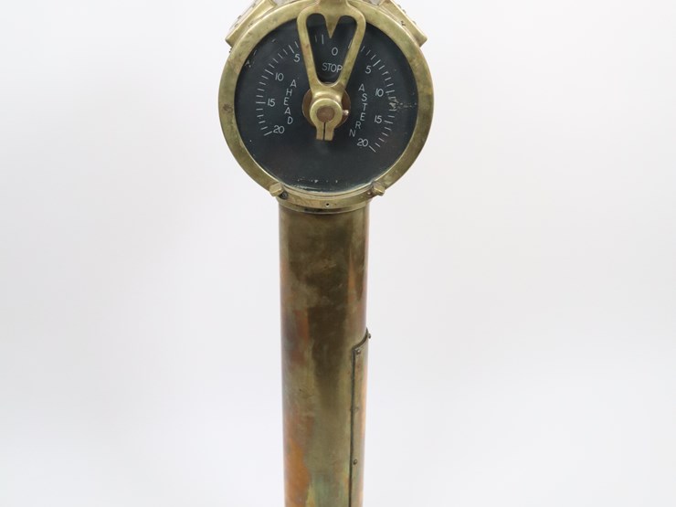 #16-•-#4335-•-vintage-10"-brass-ship's-telegraph-image-1