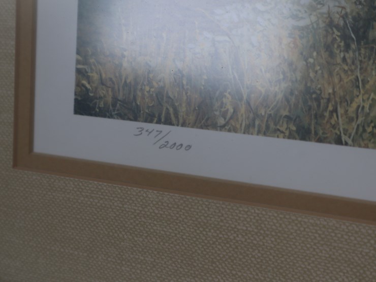 #70-•-#4237-•-framed-ken-hunter-bison-signed-print-for-national-parks-foundation-75th-anniversary-347/2000-image-4