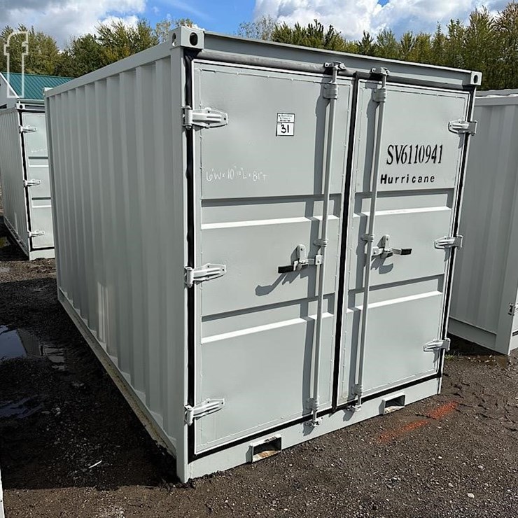 HURRICANE 6'X10'10"X81" SHIPPING CONTAINER