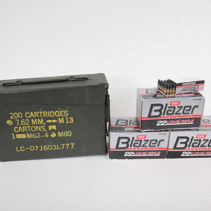 #43 • #4062 • (1500rds) CCI Blazer 22LR Ammunition with Ammo Can
