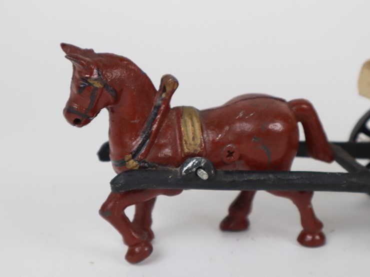 #39-•-#4203-•-vintage-cast-iron-horse-drawn-ice-wagon-image-3