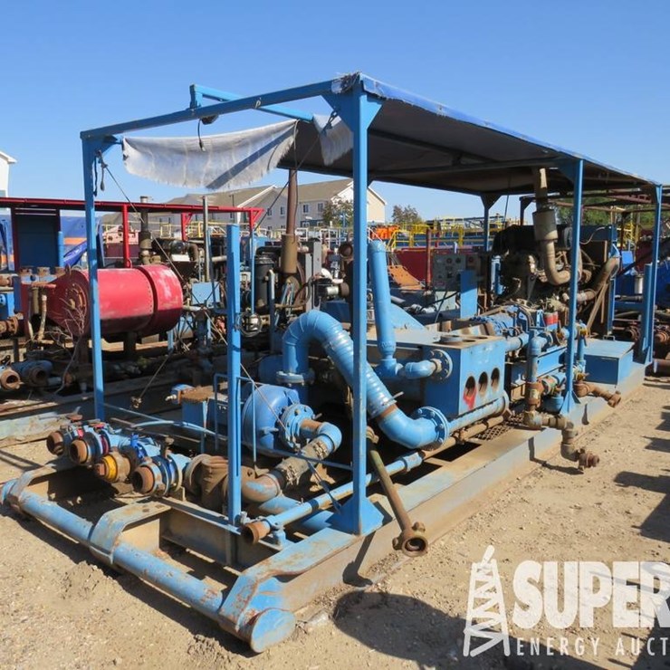 (5-77) NOV JWS-340 Triplex Mud Pump, S/N-12764601,