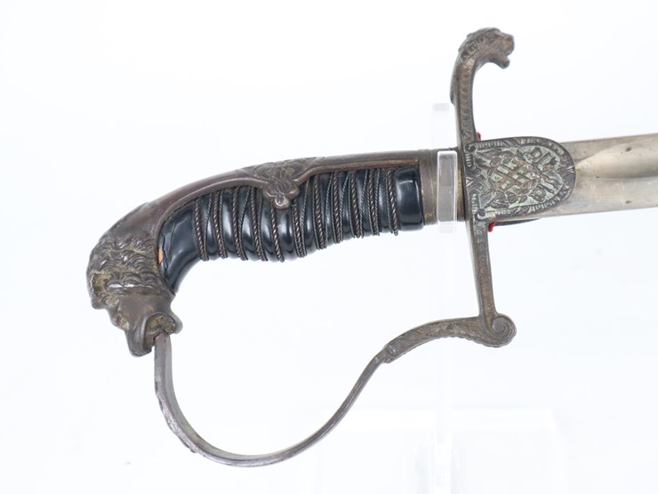 #57-•-#4341-•-wwi-german-lion's-head-officer's-sword-image-2