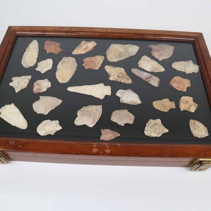 #107 • #4178 • (27) Framed Native American Artifacts
