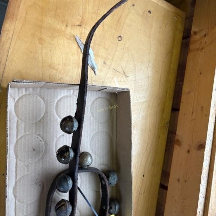 String of 10 Brass Sleigh Bells