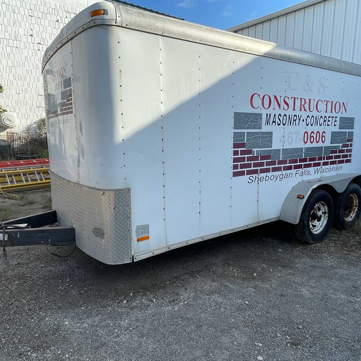 #1895 • Pace 16' Enclosed Dual Axle Trailer (Has WI Title)