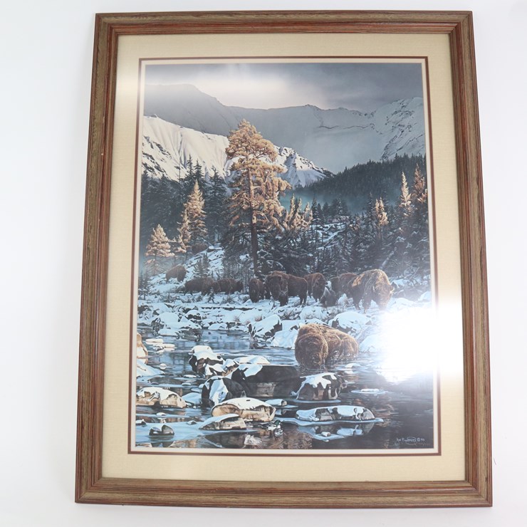 #105 • #4238 • Framed "Morning Thunder" by Rod Frederick Limited Edition Signed Print