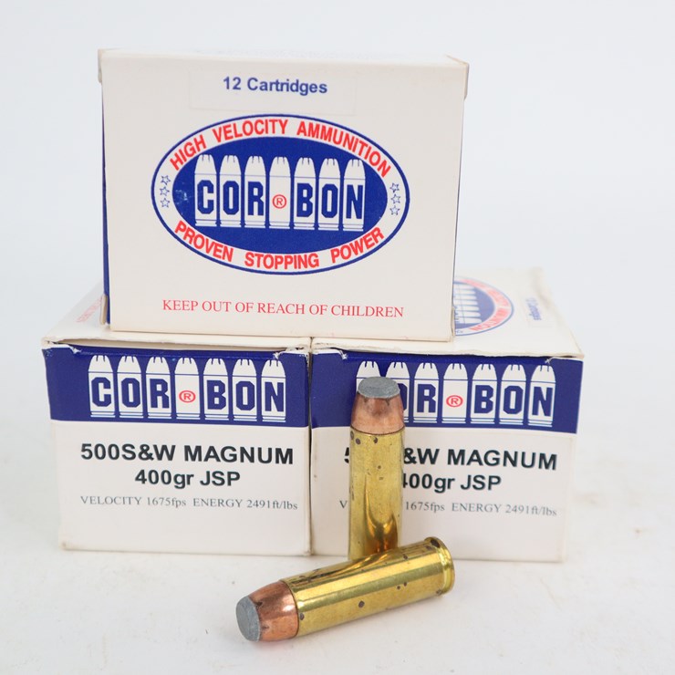 #98 • #4104 • (35rds) CorBon 500 S&W MAG JSP Ammunition