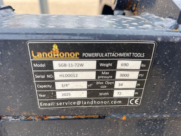 unused-landhonor-sgb-11-72w-72"-grapple-bucket-image-8