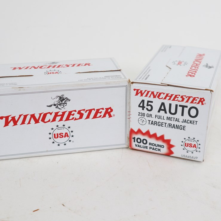 #92 • #4098 • (200rds) Winchester 45ACP Target FMJ Ammunition