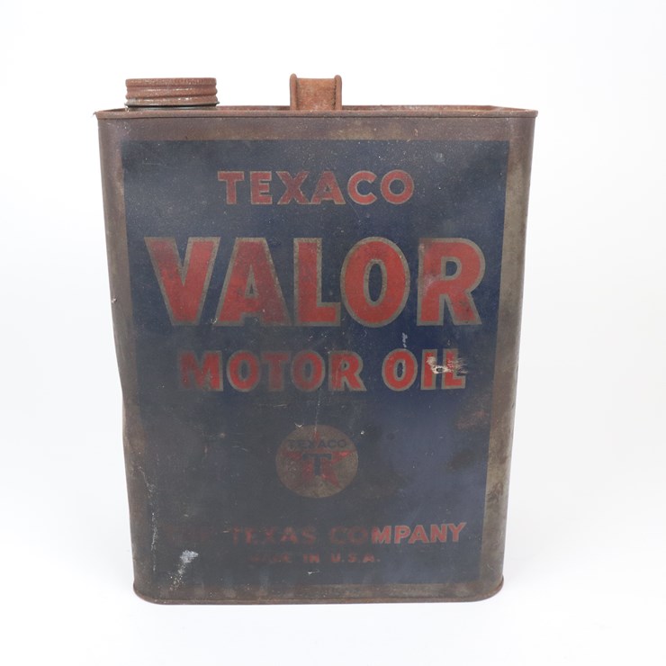 #101 • #4198 • Texaco Valor Motor Oil Can from The Texas Company