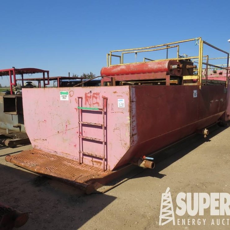 (5-90) 4'7"H x 10'W x 20'3"L 2-Comartment Mud Shak