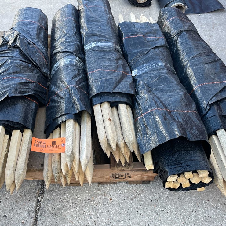 #1964 • Wood Stakes and Tarp Fencing
