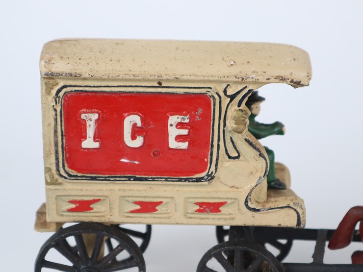 #39-•-#4203-•-vintage-cast-iron-horse-drawn-ice-wagon-image-5