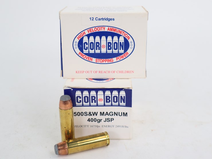 #99-•-#4105-•-(23rds)-corbon-500-s&w-mag-jsp-ammunition-image-1